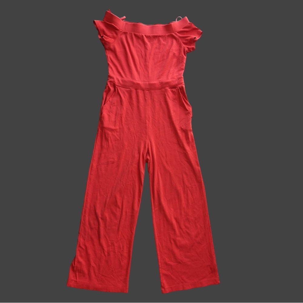 New York & Company off the shoulder jumpsuit